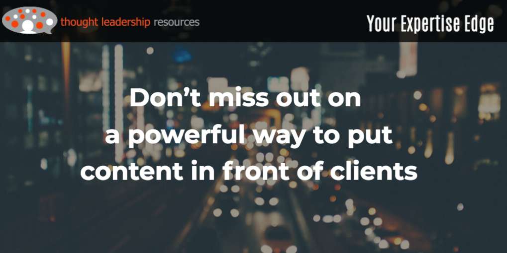 #98 Don’t miss out on a powerful way to put content in front of clients