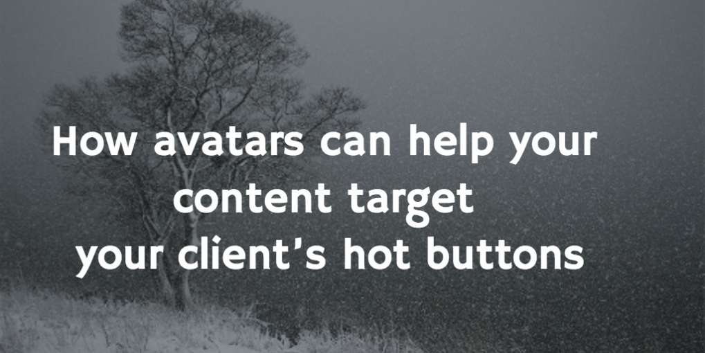 #5 How avatars can help your content target your client’s hot buttons