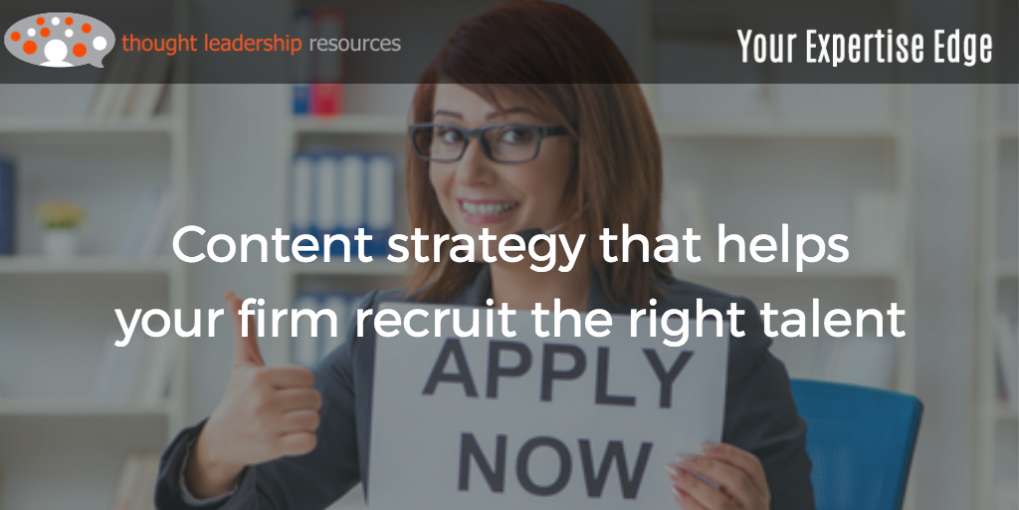 #96 Content strategy that helps your firm recruit the right talent